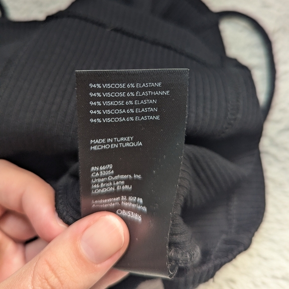 Maeve by Anthropologie Black Spaghetti Strap Tank Top | Size Large - Picture 7 of 8